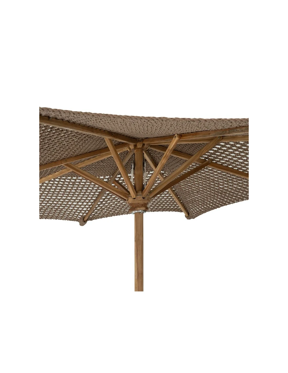 Umbrella Marsha 250x250cm macramé - teak brown
