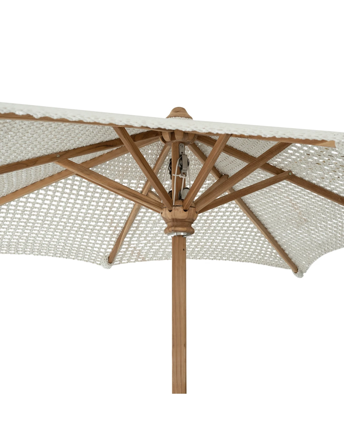 Umbrella Marsha 250x250cm macramé - teak white