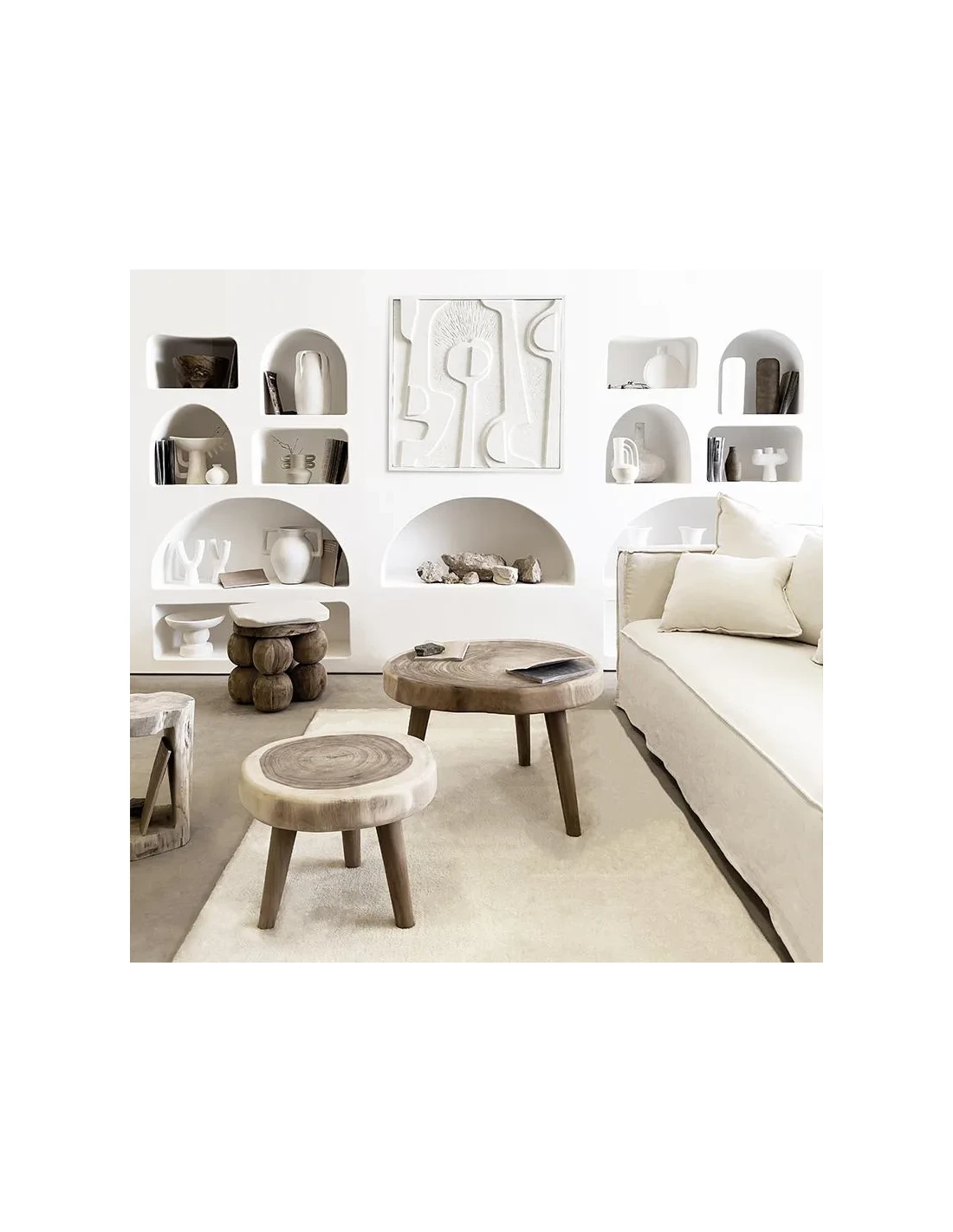 Sculpture says white