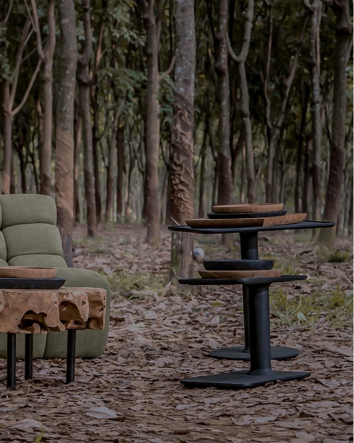 Side table Kalak 50 black