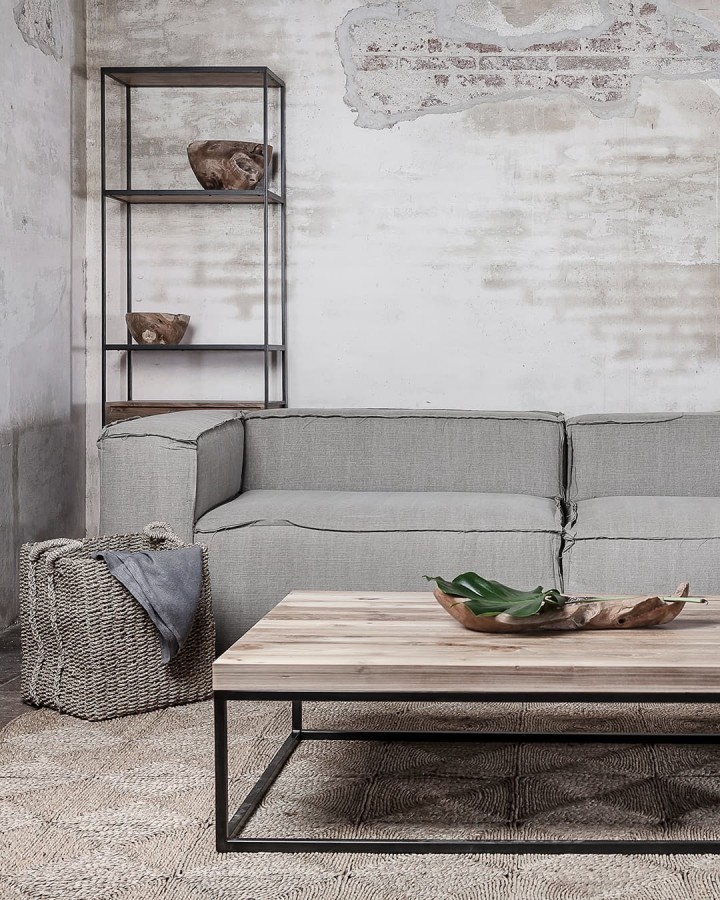 Coffee table Two 100 teak/iron