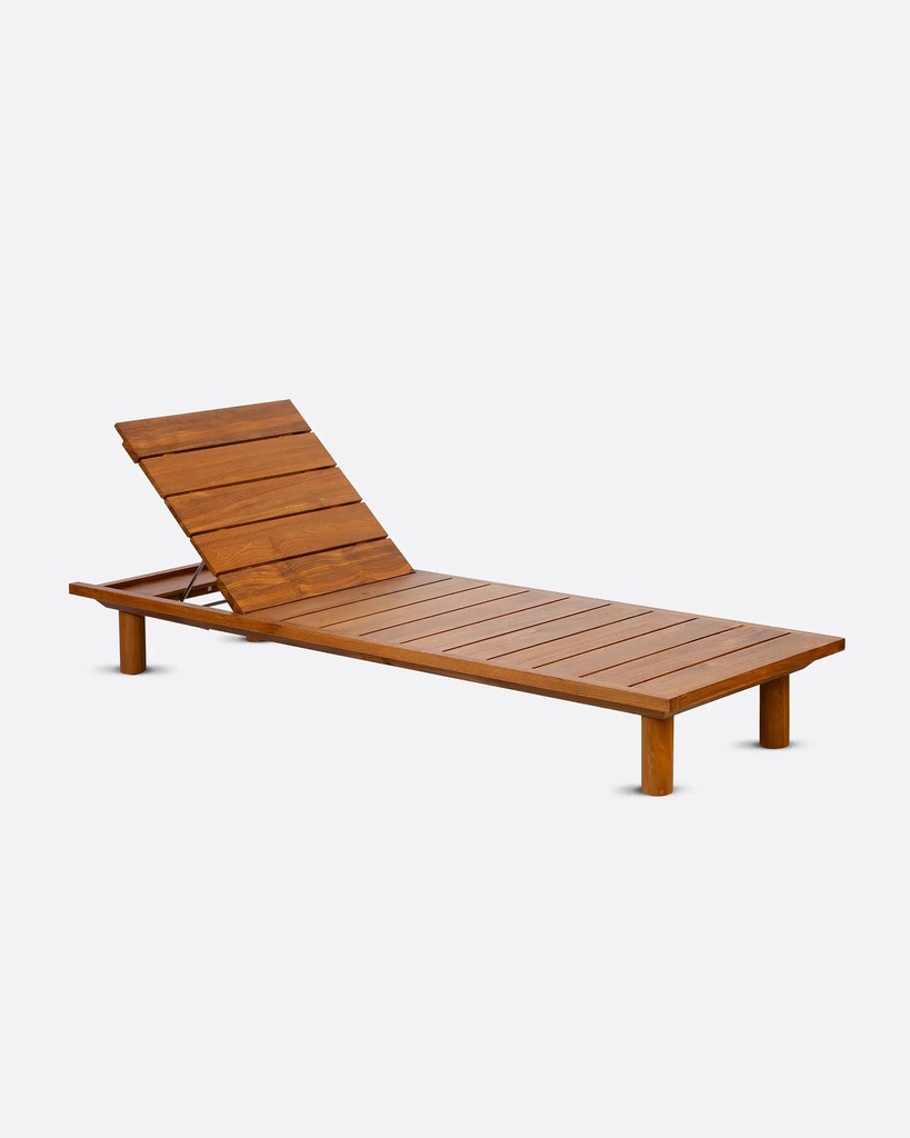 outdoor sunbed teak