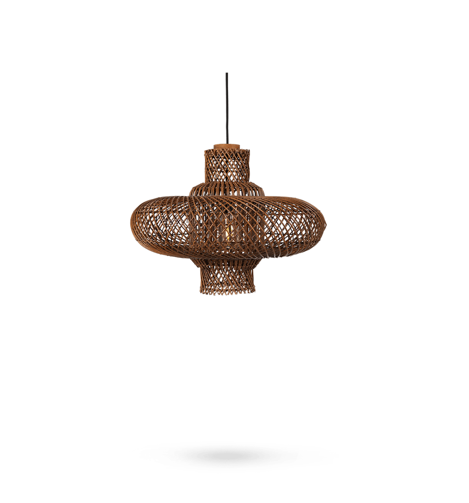 Lampshade Oregano natural-black-brown-taupe 70x70x45cm
