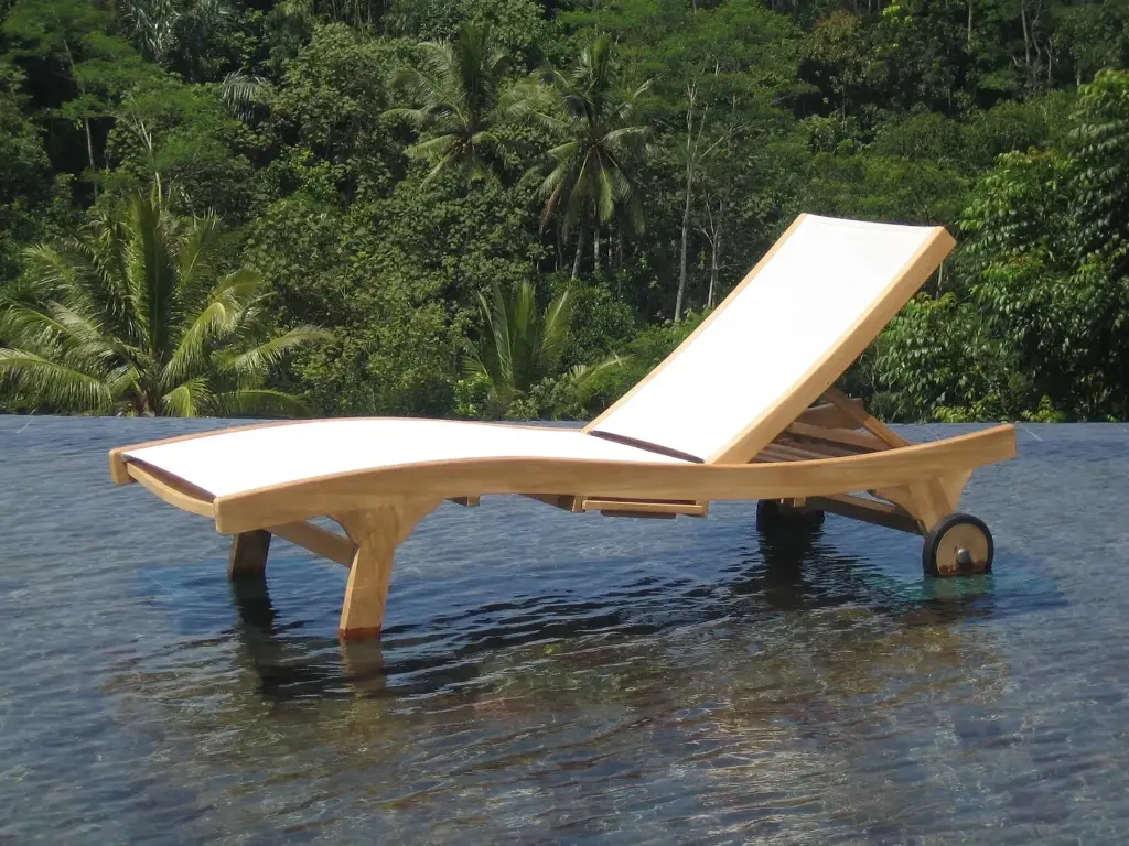 Sunlounger Samui black - white or taupe