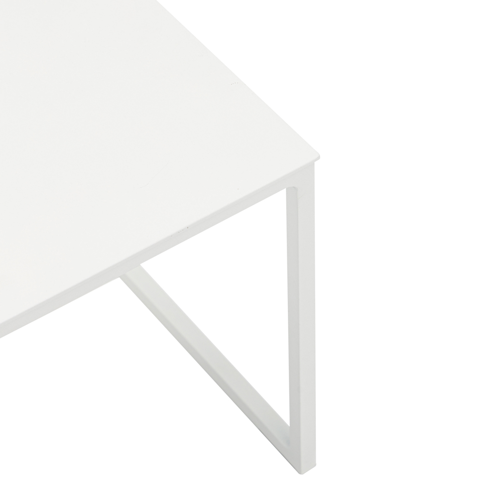 Outdoor side table Davis L34xL34xH30 white alu