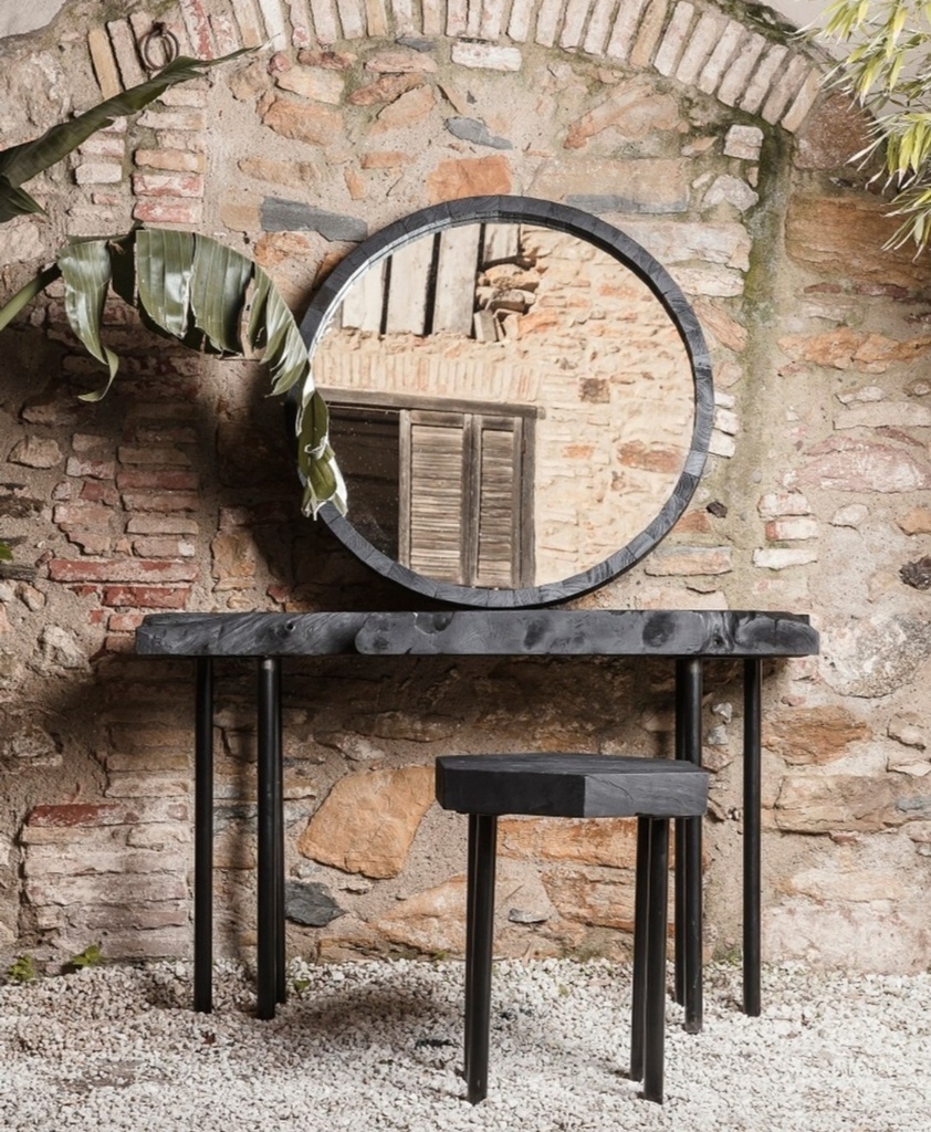 Mirror Esferic black 80