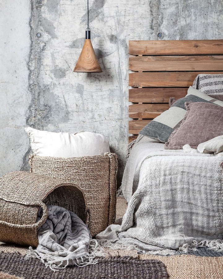 Basket Asa round natural (set of 2)