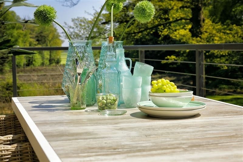 Table Canterbury white alu/ceramic beige 247