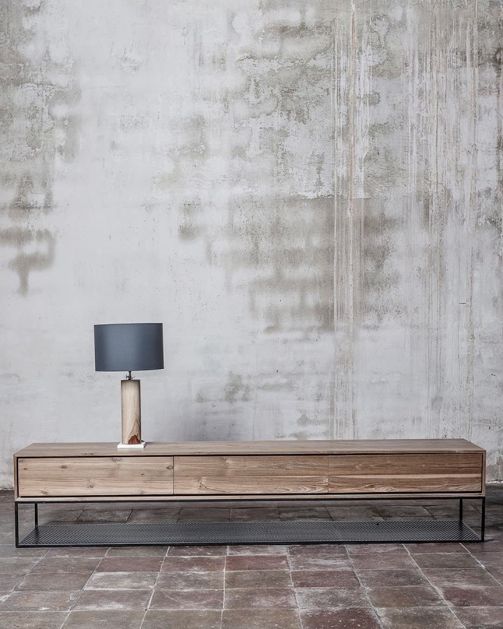 Tv-furniture Onetwo 200 teak/iron 