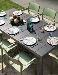 Outdoor Rio table 140-210 extensible anthracite