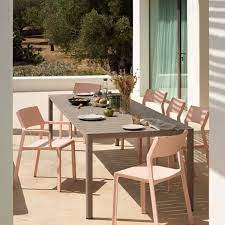 Outdoor Tevere table 210-275 extensible taupe
