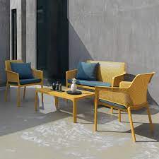 Outdoor Net table 100x60 yellow