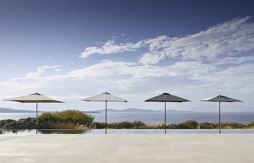 Umbrella Malibu black/coal 200x200 or round 250