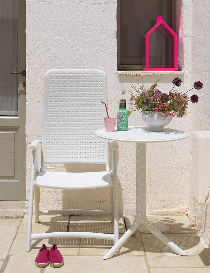 Darsena folding chair white