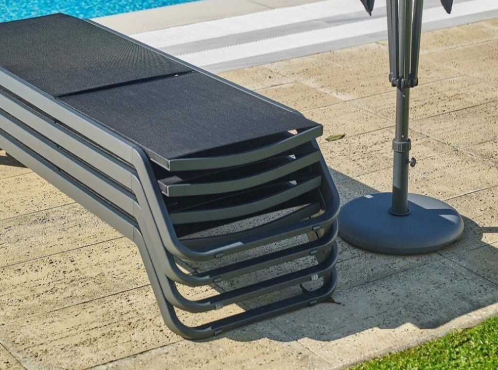 Sunlounger Vila anthracite