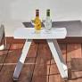 Outdoor side table Vila white