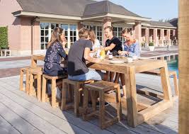 Outdoor stool Hermosa teak