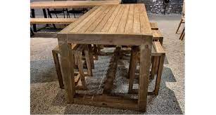 Outdoor bar stool Hermosa teak