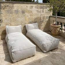 Outdoor long chair Dotty Roolf white Waterproof - UV