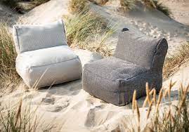 Outdoor pouf Dotty Medium roolf white