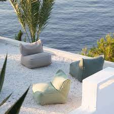 Outdoor pouf Dotty Medium Roolf turquoise 