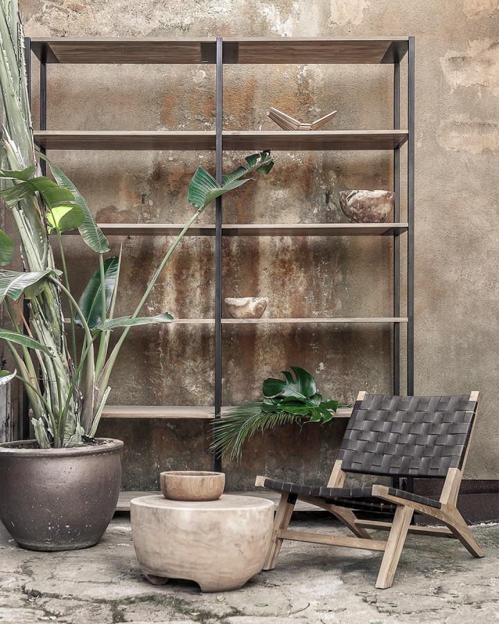 Side table BOLA teak round 58cm