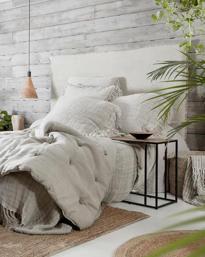 Headboard cover Munnar linen beige 195