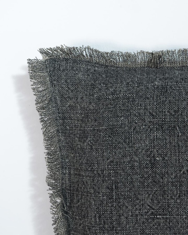 Headboard cover Munnar linen black 175