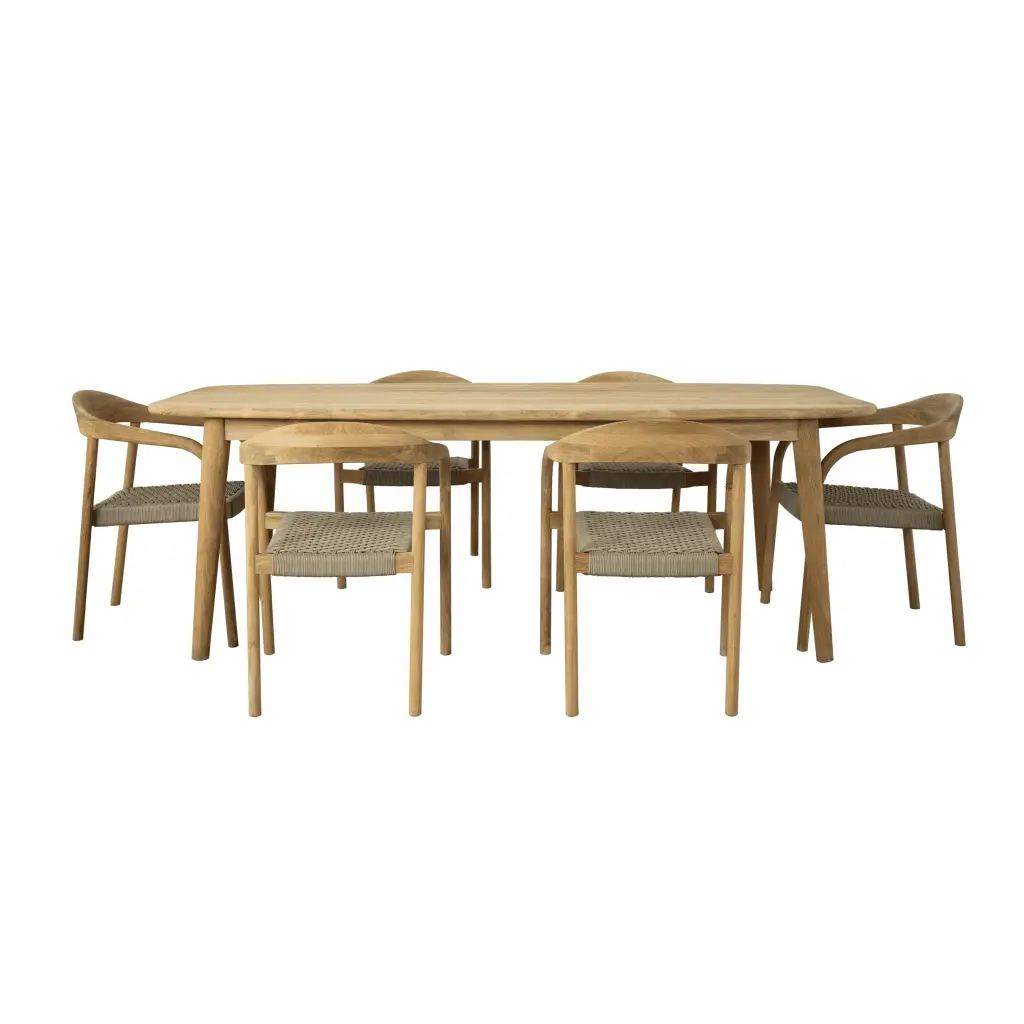 Outdoor table Yuka teak 300x100