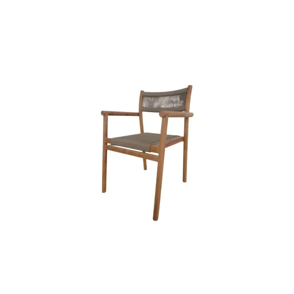 Outdoor chair Luka teak/rope