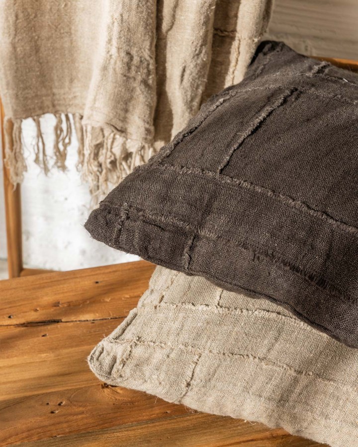 Cushion Warora linen black 50x50cm