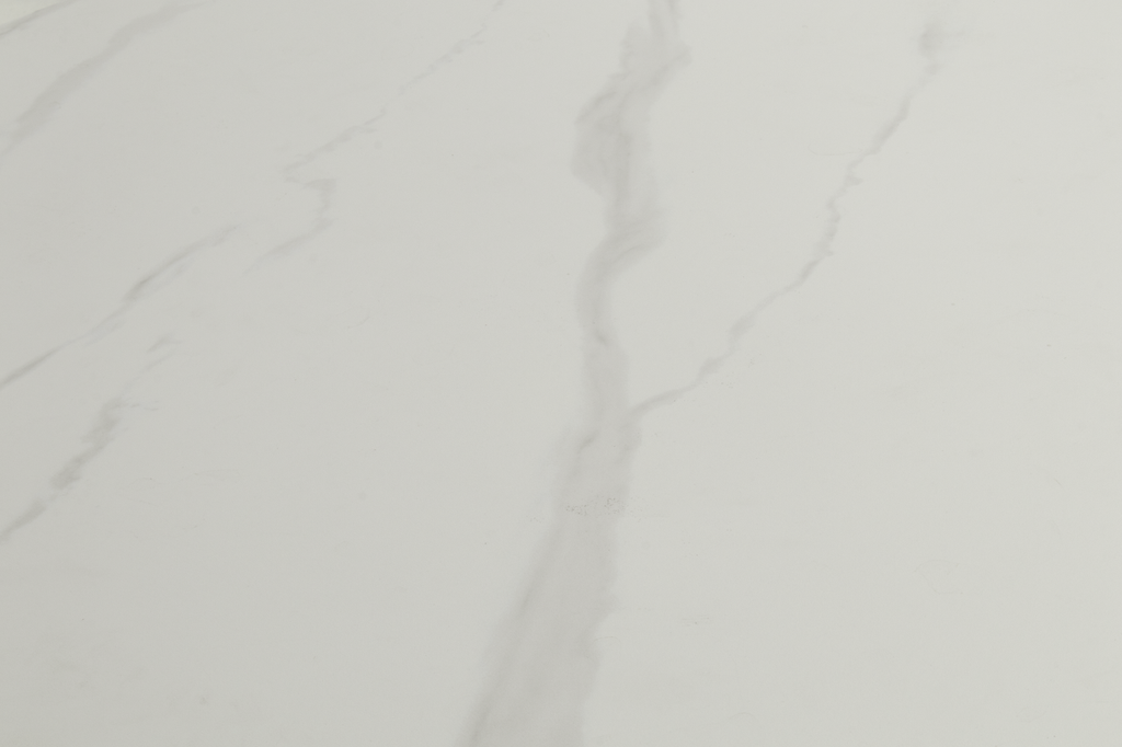 Outdoor dining table Xander round 120cm white/white marble ceramic top