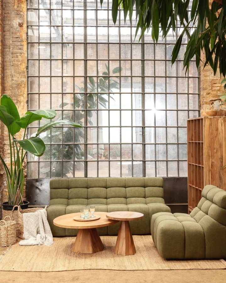 Coffee table Jati round 90