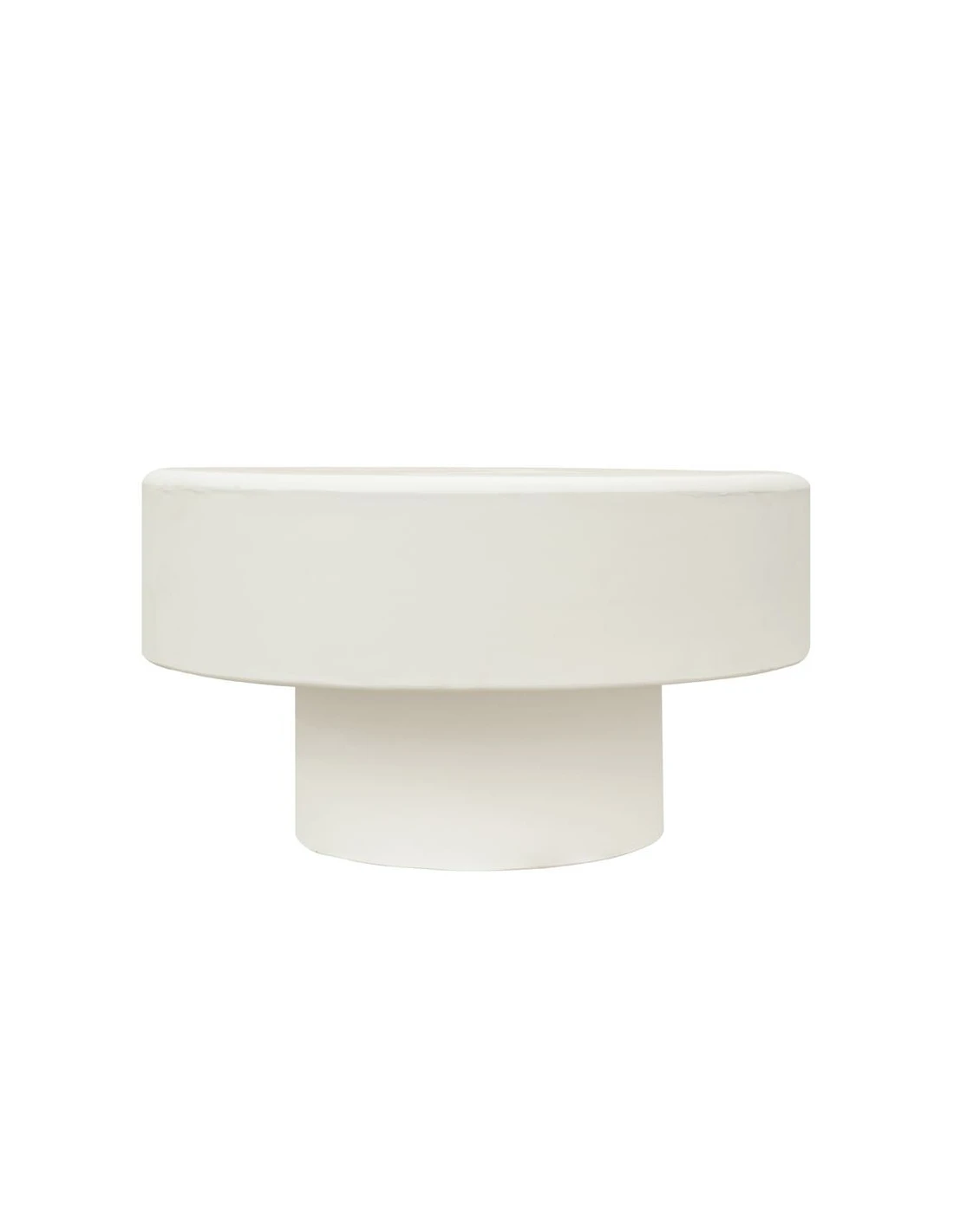 Coffee table Widya round 90cm white fibre