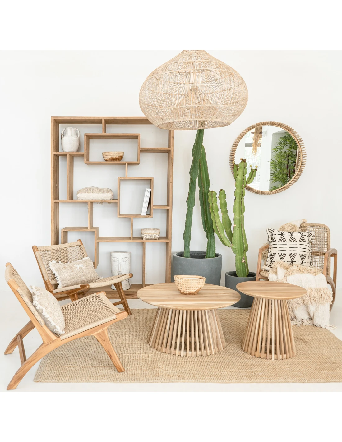 Coffee table Tuti round 80cm teak