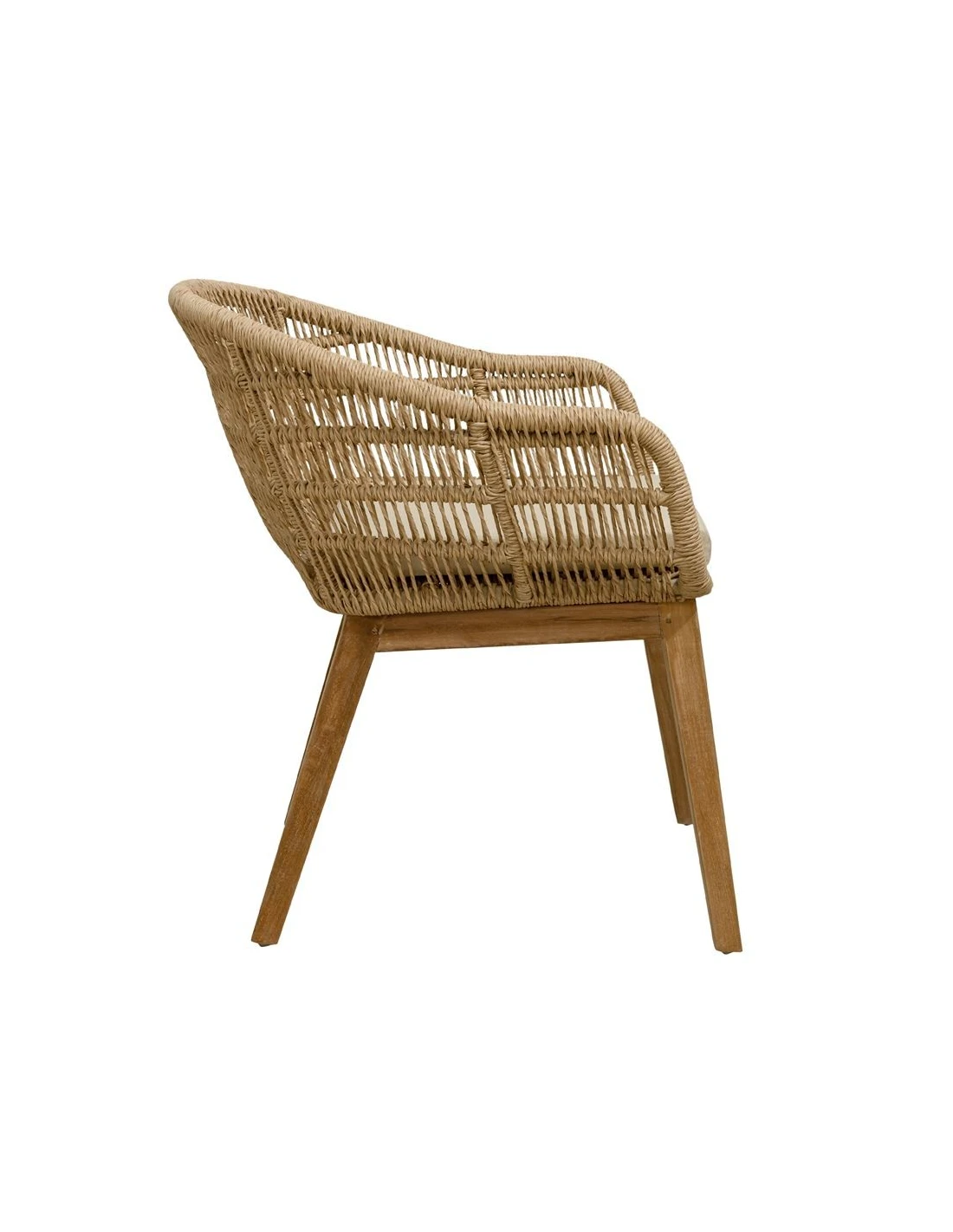 Dining chair Shifa teak/rope