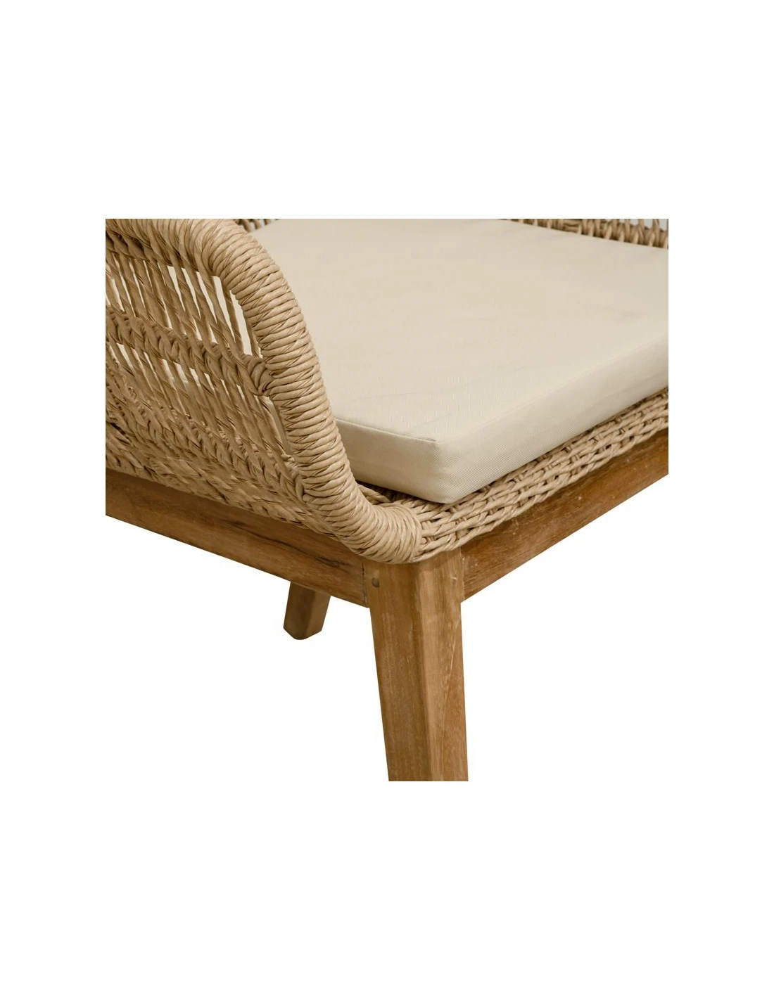 Dining chair Shifa teak/rope