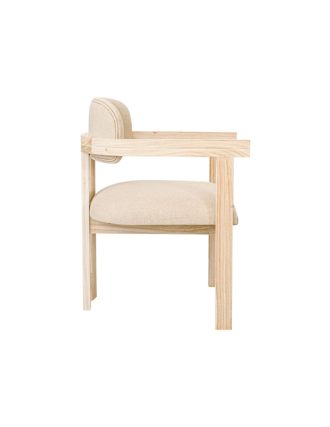 Dining chair Iesla mindi wood - beige