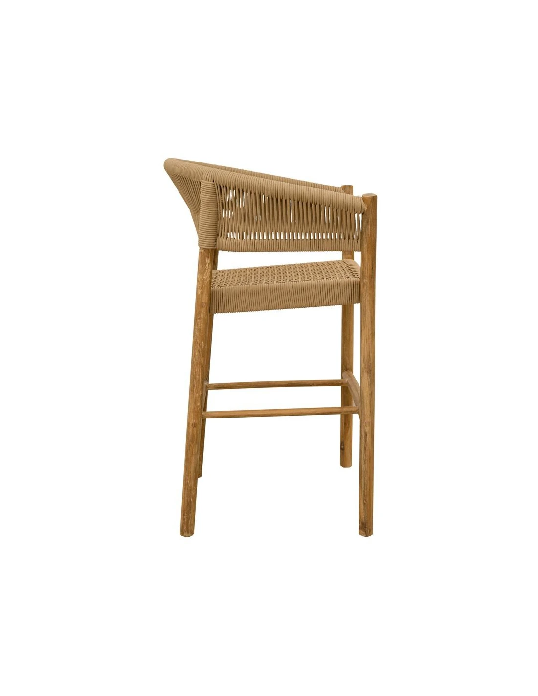 Bar chair Jenita rope taupe