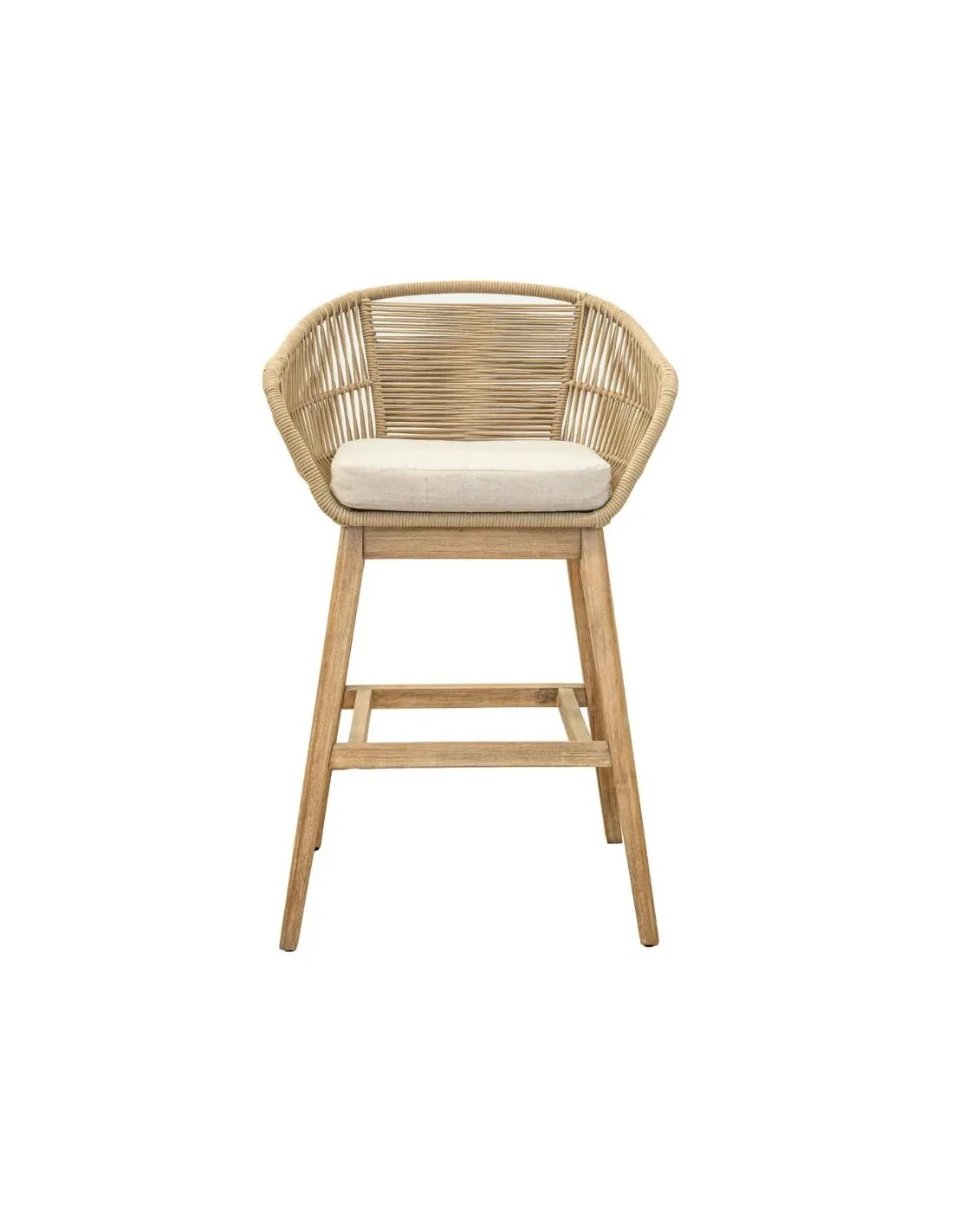 Bar chair Karina teak - rope