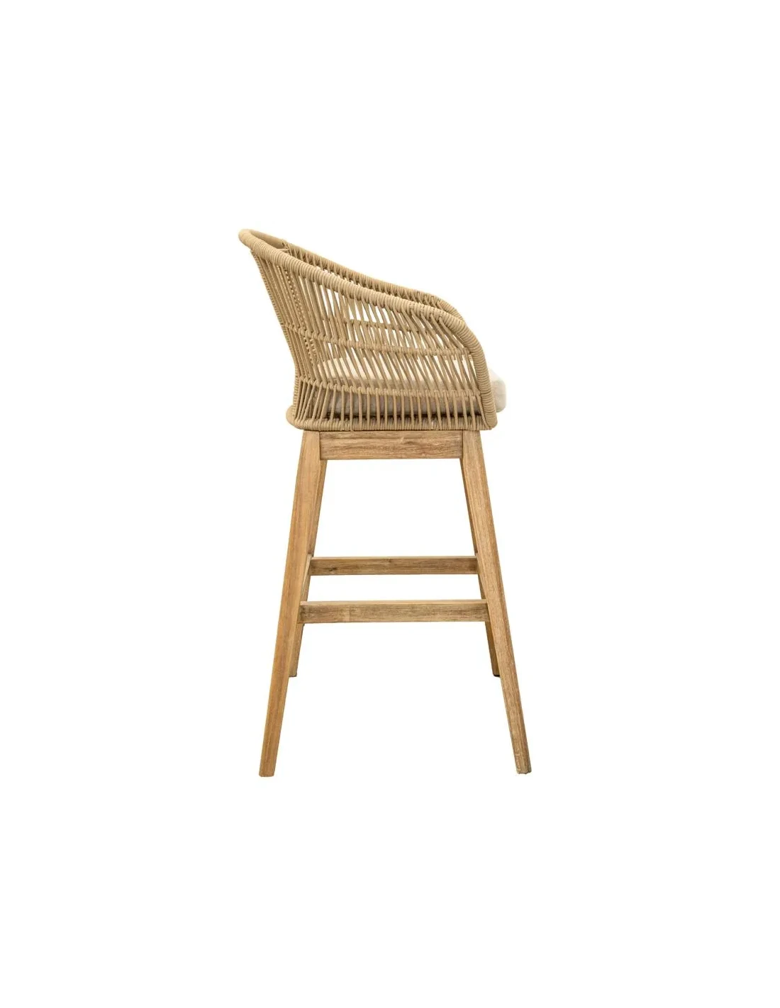 Bar chair Karina teak - rope