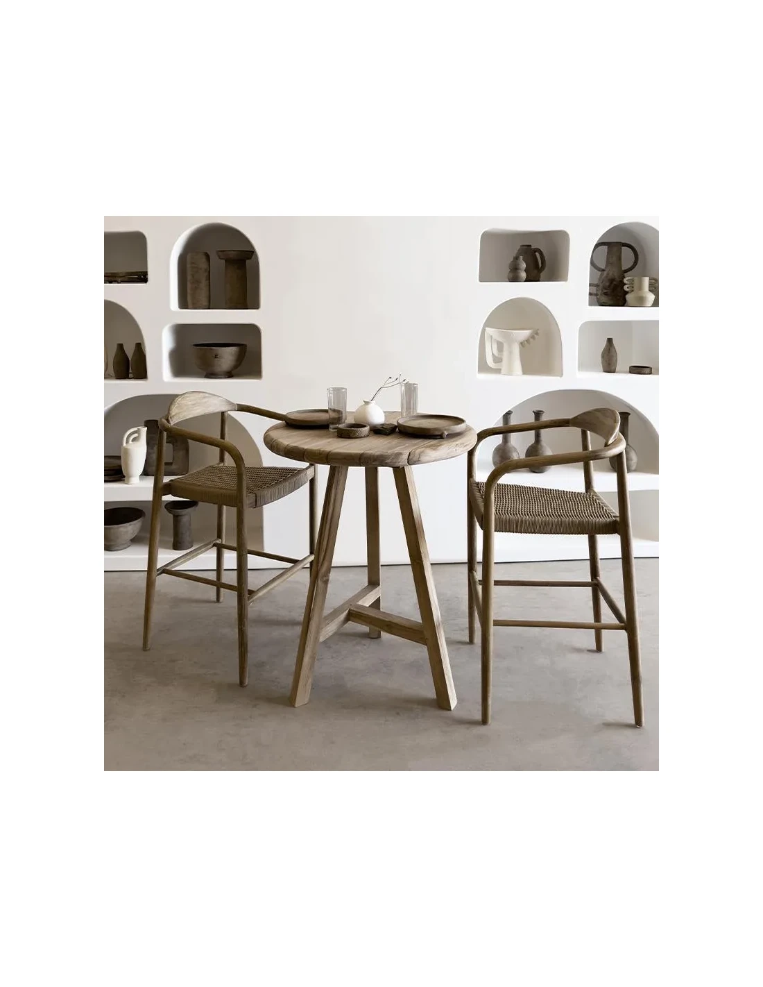 Bar table Majid teak 95cm