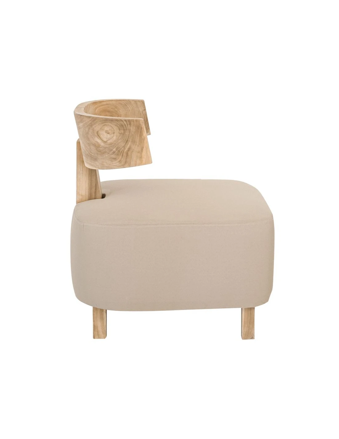 Armchair Alit teak - cushion beige