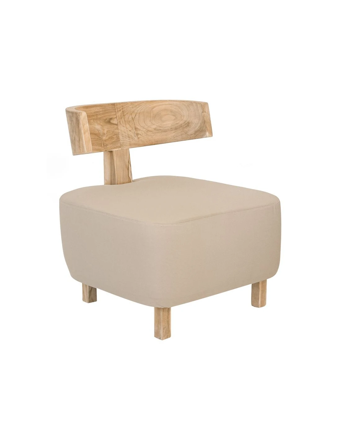 Armchair Alit teak - cushion beige