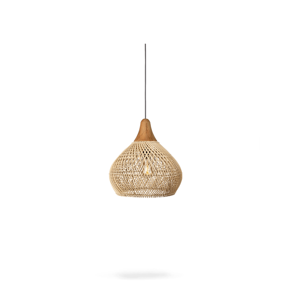 Bell lamp   40x40x40cm beige/black/brown/natural 