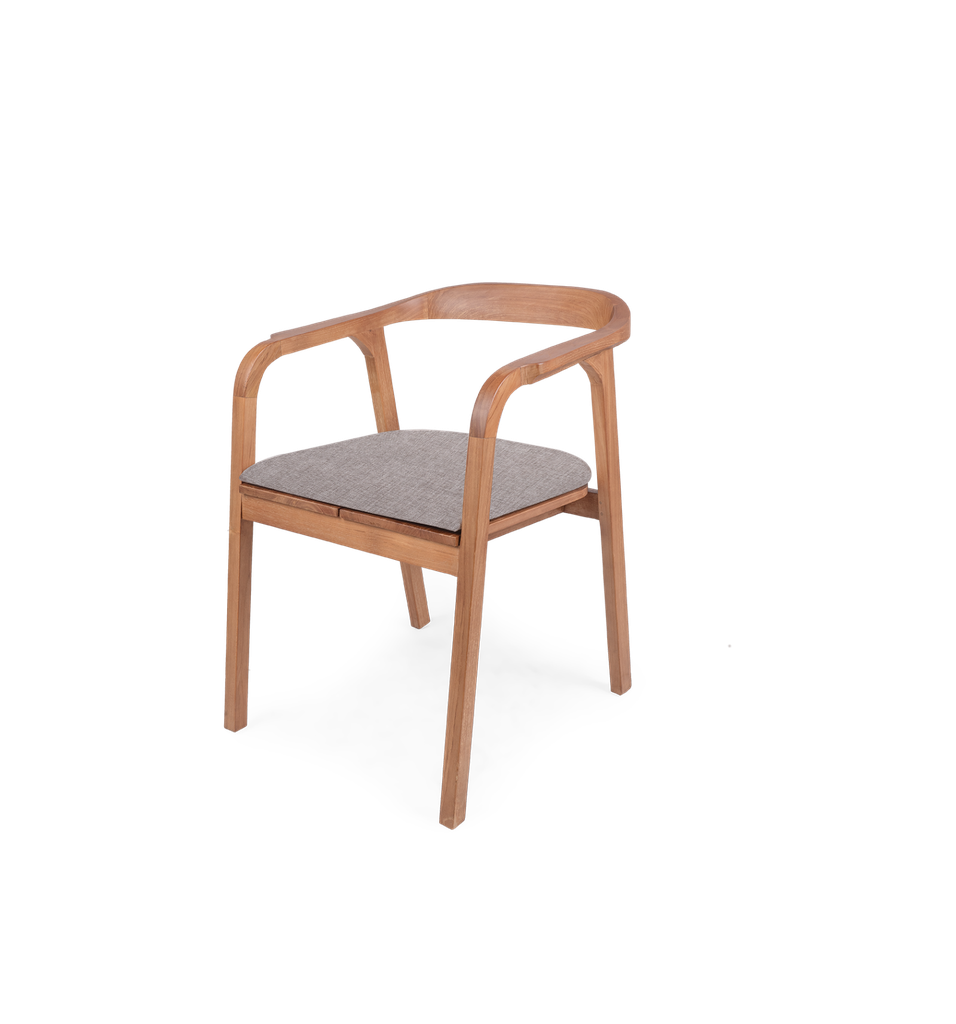 Bibo cushion dining chair sand/custard/pale khaki