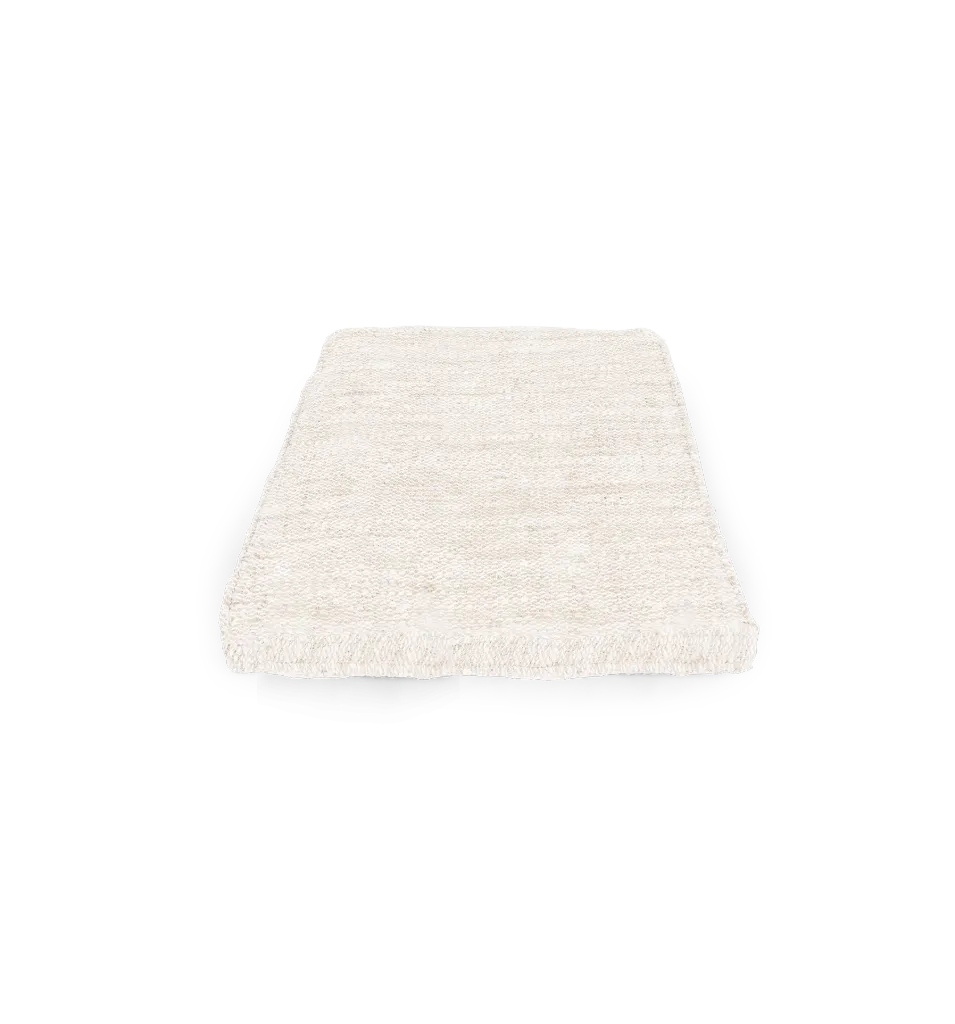 Twin cushion cotton white