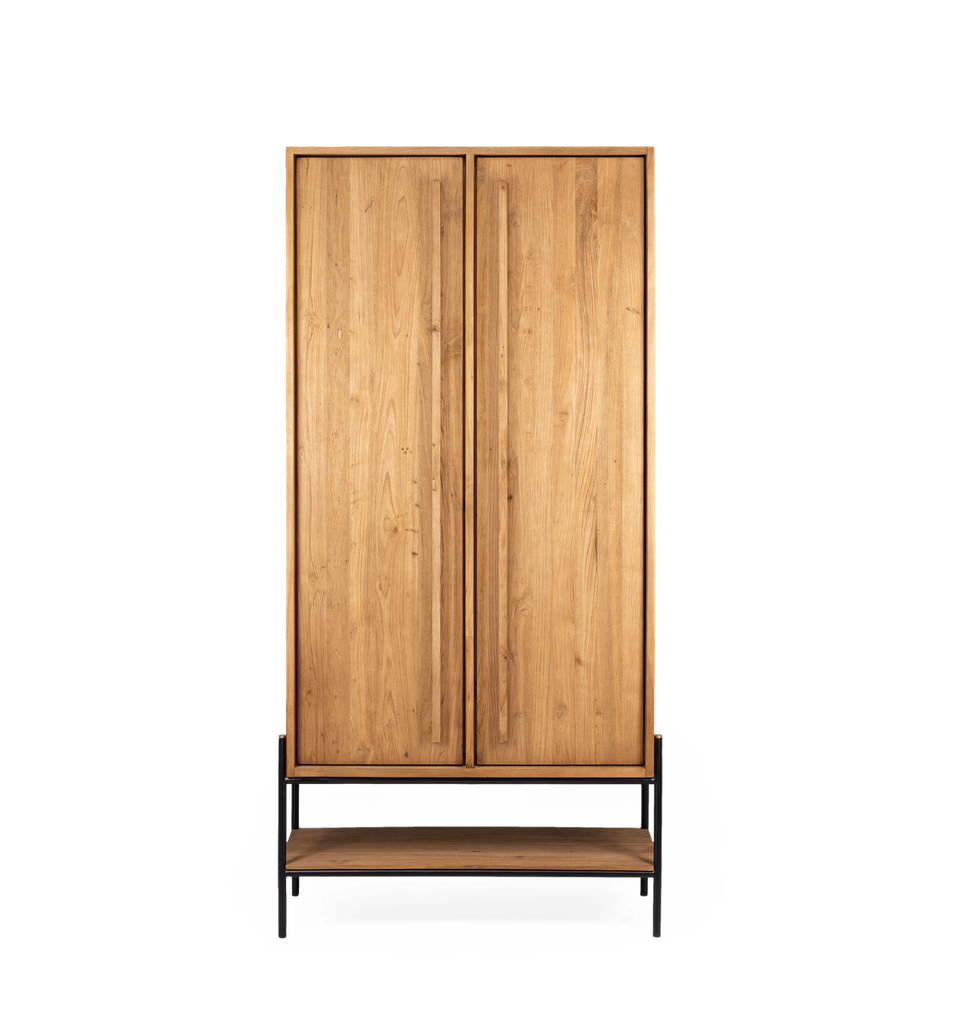 Outline cabinet 2 doors 1 open rack 94x42x195cm