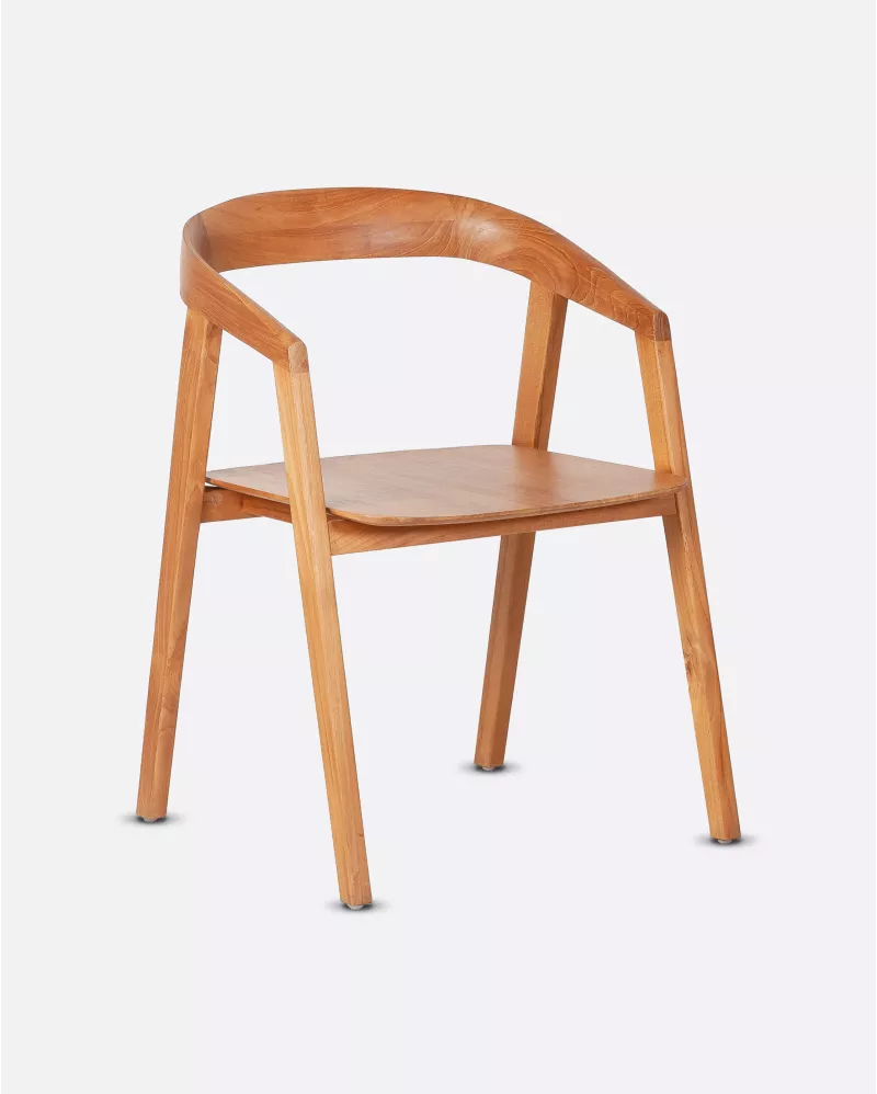 Arc dining chair Natural teak