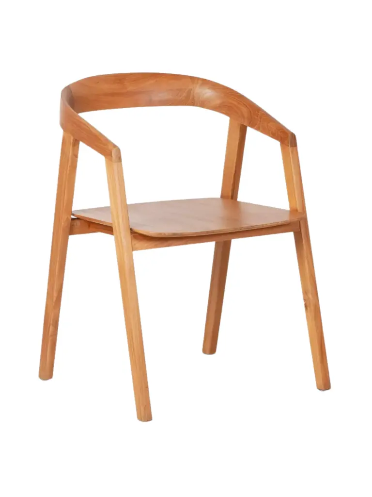 Arc dining chair Natural teak